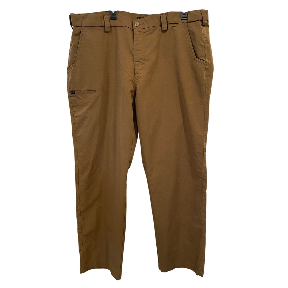 5.11 Tactical Mens Pants Size 42x32 Brown Ripstop Cargo Work Utility Security